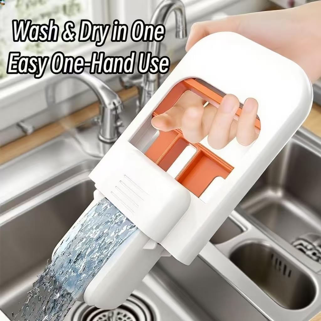 Foldable desktop mini sponge mop self squeezing wet and dry cleaning